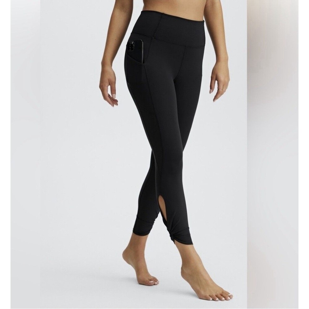 Fabletics Oasis PureLuxe High-Waisted Twist 7/8 Legging Size Small Black
